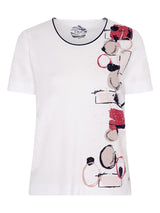 TIGI 14/16 White Mod Eco Placement Print Top - T25-35B