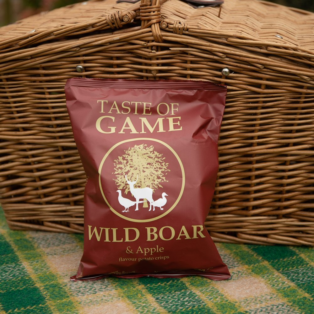 Taste of Game 150g Wild Boar & Apple Potato Crisps