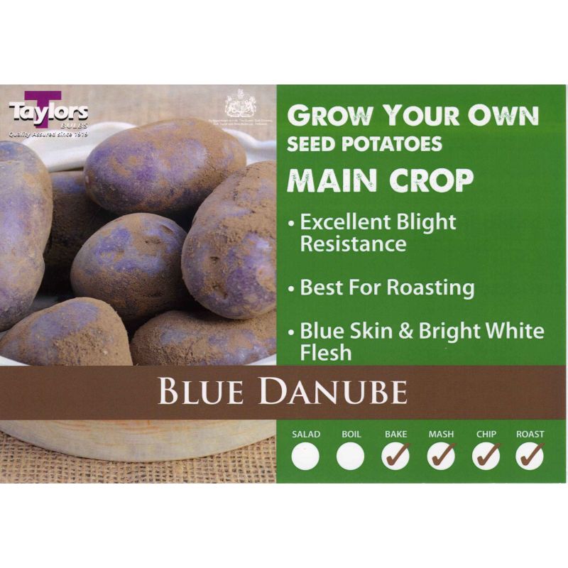 Taylors 2kg Blue Danube Main Crop Seed Potatoes