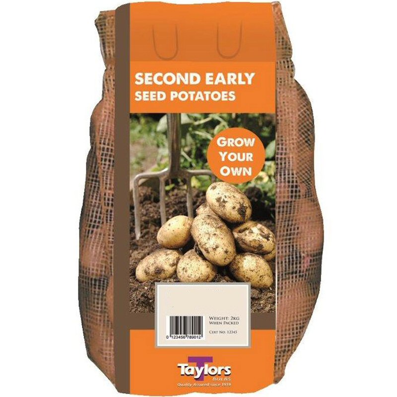 Taylors 2kg Acoustic Second Early Seed Potatoes