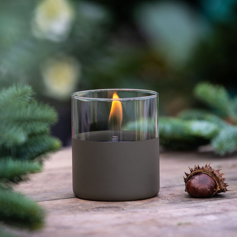 Tenderflame Lilly 10 Giftset with Fuel & Lighter - Black