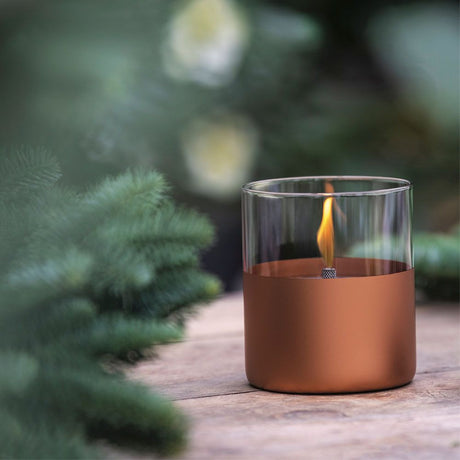 Tenderflame Lilly 10 Giftset with Fuel & Lighter - Copper