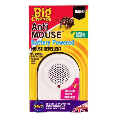 The Big Cheese Mouse Out Battery Powered Mouse Repellent - Old Railway Line Garden Centre