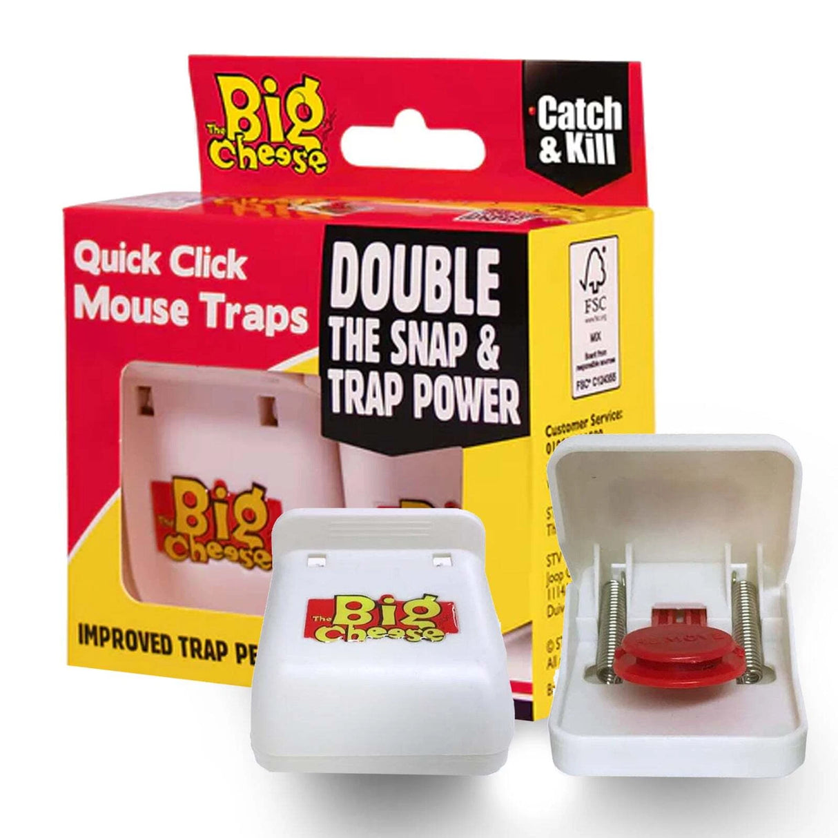 The Big Cheese Quick Click Mouse Traps (Pack of 2)