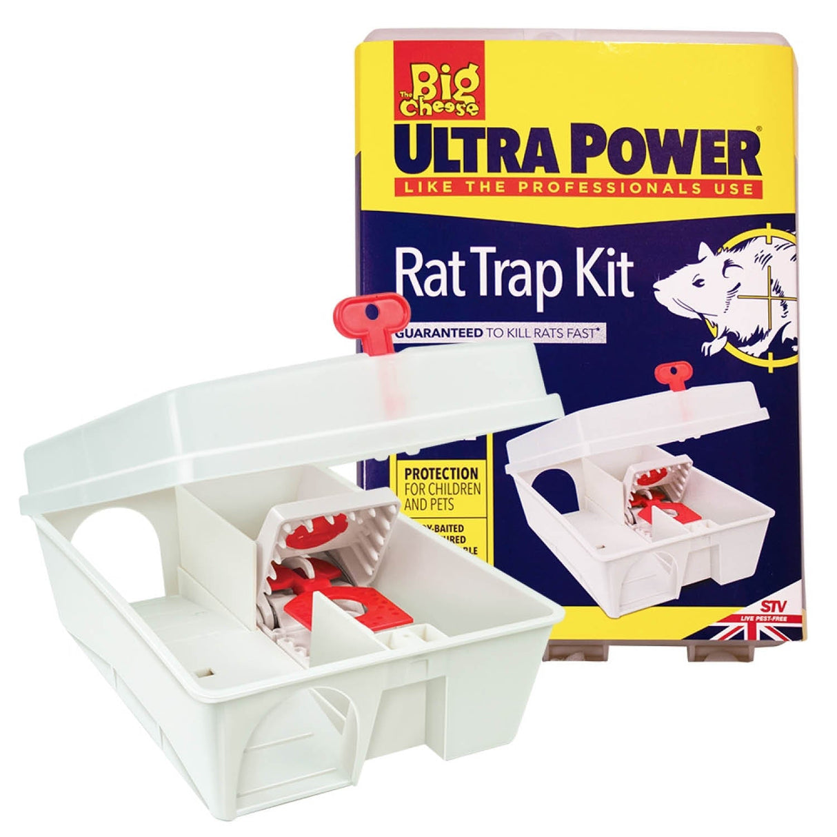The Big Cheese Ready - Baited Rat Trap Kit - Old Railway Line Garden Centre