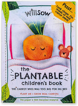 The Carrot Who Was Too Big For His Bed Plantable Childrens Book by Thomas Willday