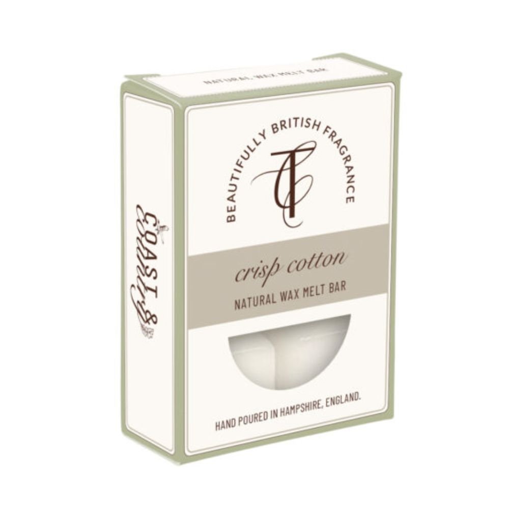 The Country Candle Co - Coast & Country Crisp Cotton 60 Hour Wax Melt Bar - Old Railway Line Garden Centre
