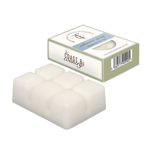 The Country Candle Co - Coast & Country Saltwater Spray 60 Hour Wax Melt Bar - Old Railway Line Garden Centre