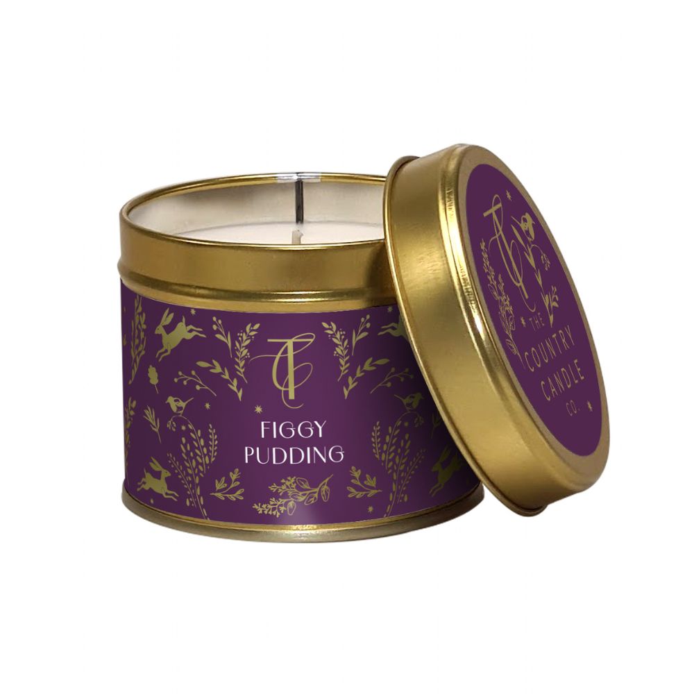 The Country Candle Co 180g Figgy Pudding Tin Candle