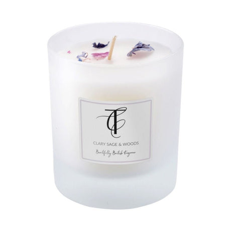 The Country Candle Co - Herb Garden Clary Sage & Woods 30cl Glass Candle - Old Railway Line Garden Centre