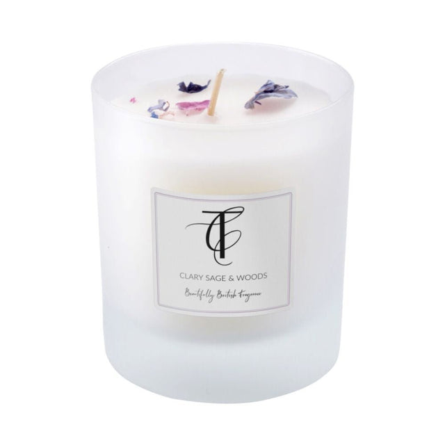 The Country Candle Co - Herb Garden Clary Sage & Woods 30cl Glass Candle - Old Railway Line Garden Centre