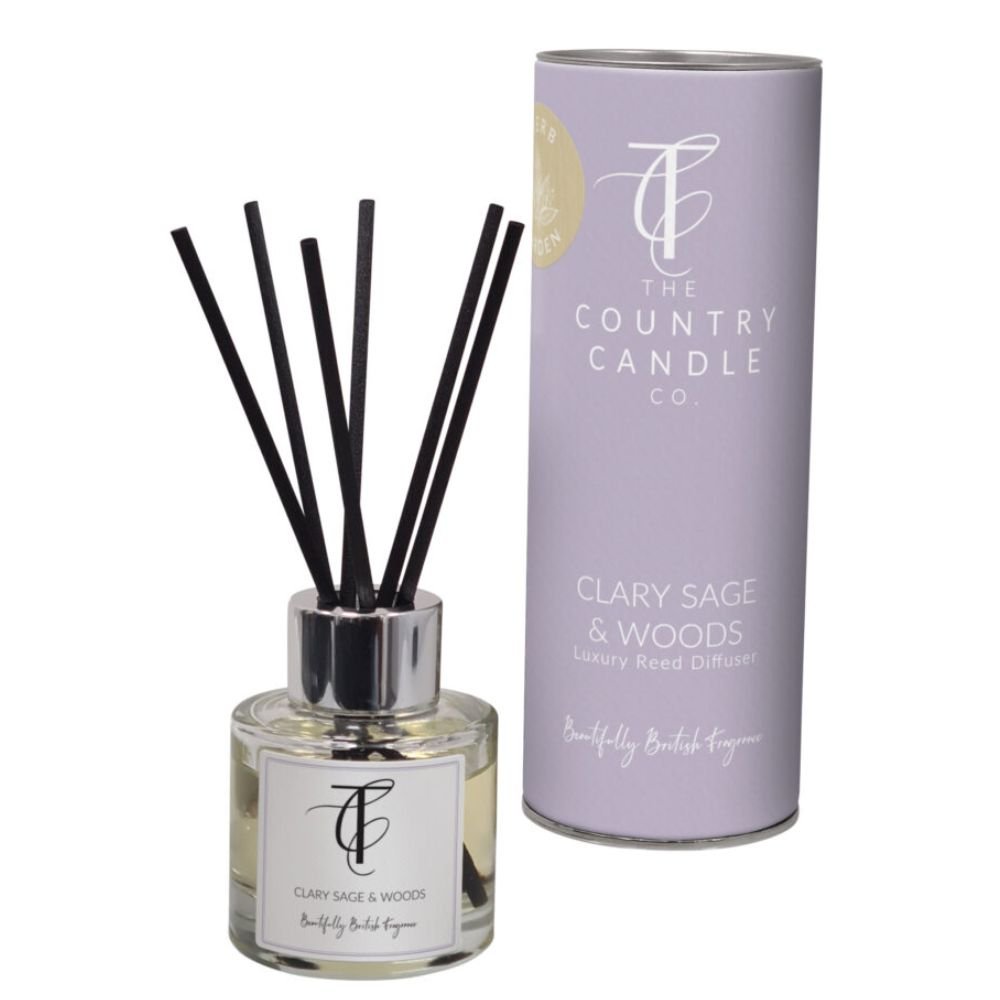 The Country Candle Co - Herb Garden Clary Sage & Woods 50ml Reed Diffuser - Old Railway Line Garden Centre