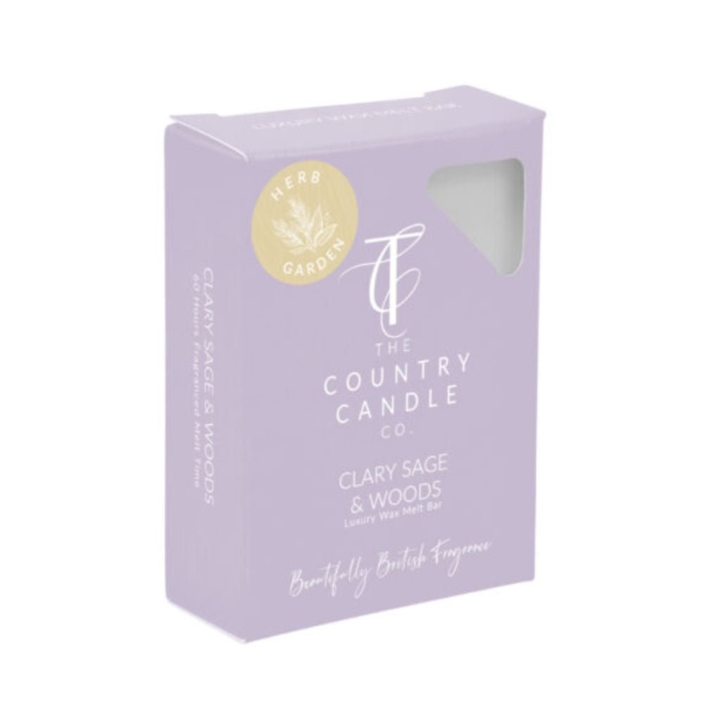 The Country Candle Co - Herb Garden Clary Sage & Woods Wax Melt - Old Railway Line Garden Centre