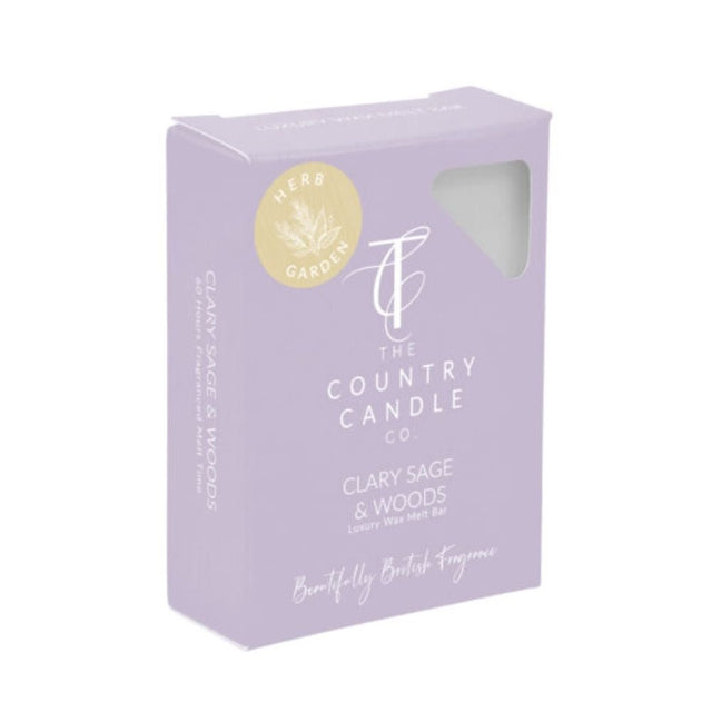 The Country Candle Co - Herb Garden Clary Sage & Woods Wax Melt - Old Railway Line Garden Centre