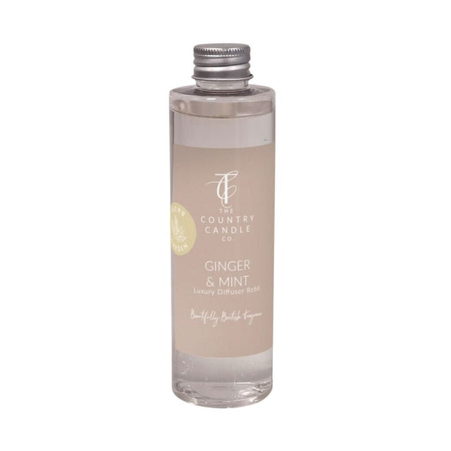 The Country Candle Co - Herb Garden Ginger & Mint 200ml Diffuser Refill - Old Railway Line Garden Centre