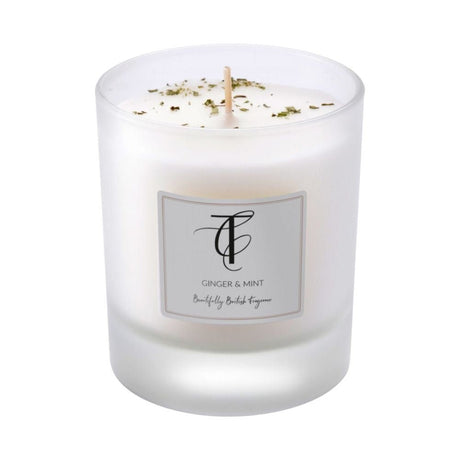 The Country Candle Co - Herb Garden Ginger & Mint 30cl Glass Candle - Old Railway Line Garden Centre