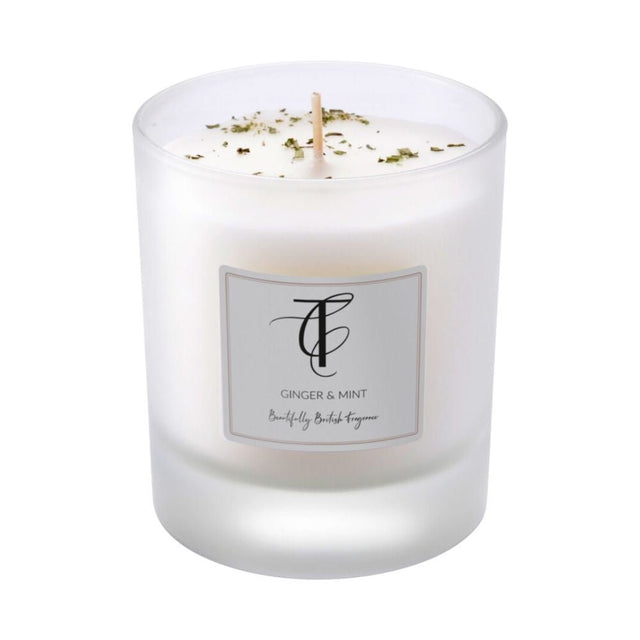 The Country Candle Co - Herb Garden Ginger & Mint 30cl Glass Candle - Old Railway Line Garden Centre