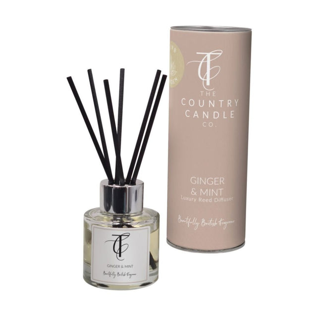 The Country Candle Co - Herb Garden Ginger & Mint 50ml Reed Diffuser - Old Railway Line Garden Centre