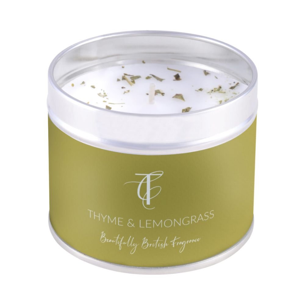 The Country Candle Co - Herb Garden Thyme & Lemongrass Tin Candle - Old Railway Line Garden Centre