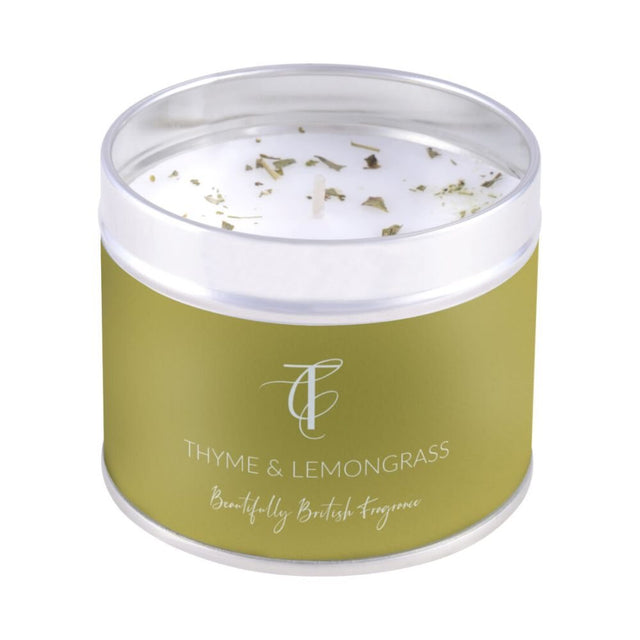 The Country Candle Co - Herb Garden Thyme & Lemongrass Tin Candle - Old Railway Line Garden Centre