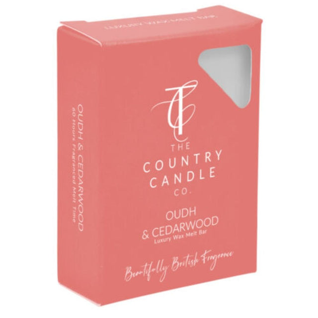 The Country Candle Co - Pastels Oudh & Cedarwood Wax Melt - Old Railway Line Garden Centre