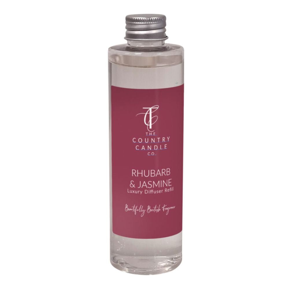 The Country Candle Co - Pastels Rhubarb & Jasmine 200ml Diffuser Refill - Old Railway Line Garden Centre