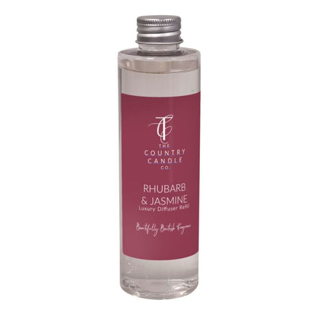 The Country Candle Co - Pastels Rhubarb & Jasmine 200ml Diffuser Refill - Old Railway Line Garden Centre