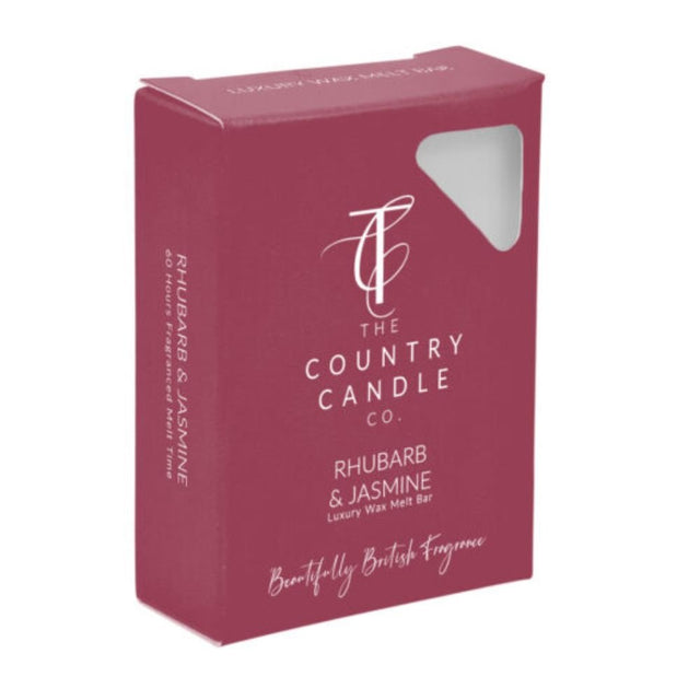 The Country Candle Co - Pastels Rhubarb & Jasmine Wax Melt - Old Railway Line Garden Centre