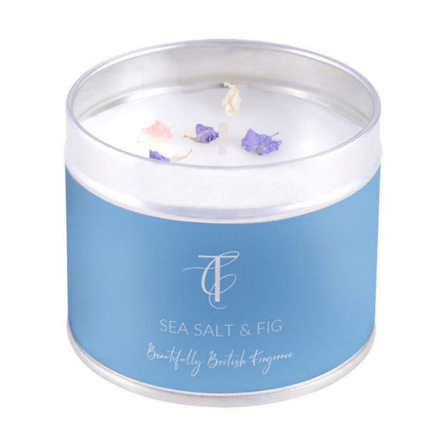 The Country Candle Co - Pastels Sea Salt & Fig Tin Candle - Old Railway Line Garden Centre