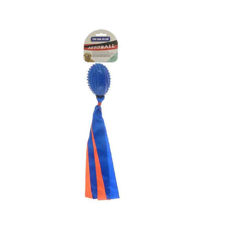 The Pet Store Aero Ball With Ribbon Dog Toy (Choice of 6) - Old Railway Line Garden Centre