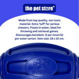 The Pet Store Gorilla Tough Blue Rugby Ball Dog Toy - Old Railway Line Garden Centre