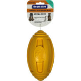 The Pet Store Gorilla Tough Yellow Rugby Ball Dog Toy