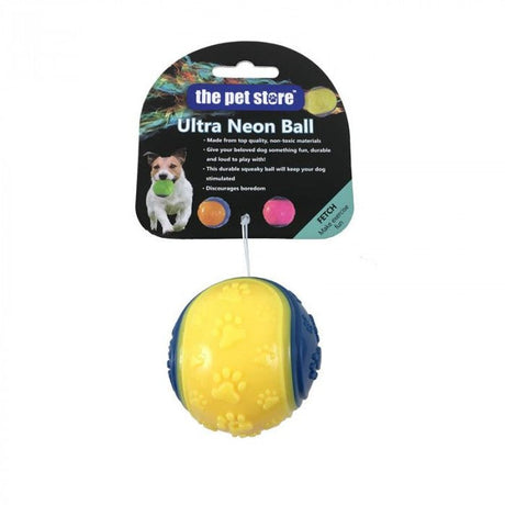 The Pet Store Ultra Neon Ball Dog Toy - Old Railway Line Garden Centre