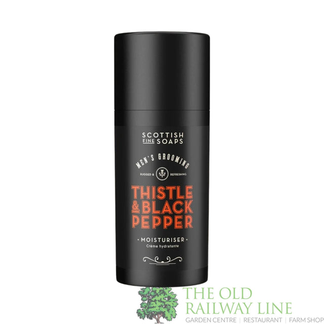The Scottish Fine Soaps 100ml Thistle & Black Pepper Moisturiser - S30018 - Old Railway Line Garden Centre