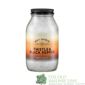 The Scottish Fine Soaps 500g Thistle & Black Pepper Bath Salts - S30008 - Old Railway Line Garden Centre