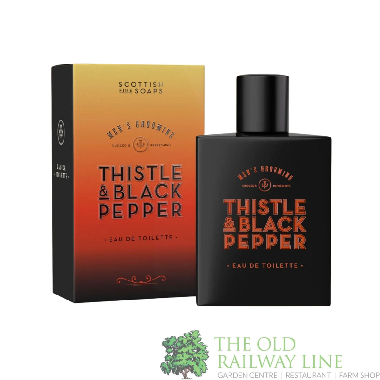 The Scottish Fine Soaps 50ml Thistle & Black Pepper Men's Eau de Toilette - S30003 - Old Railway Line Garden Centre