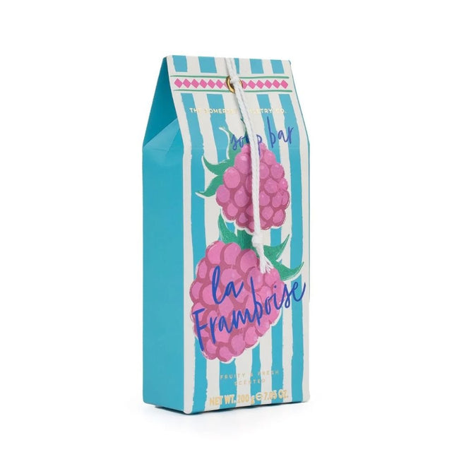 The Somerset Toiletry Co 200g Fruity Stripes La Framboise Soap Bar - Old Railway Line Garden Centre