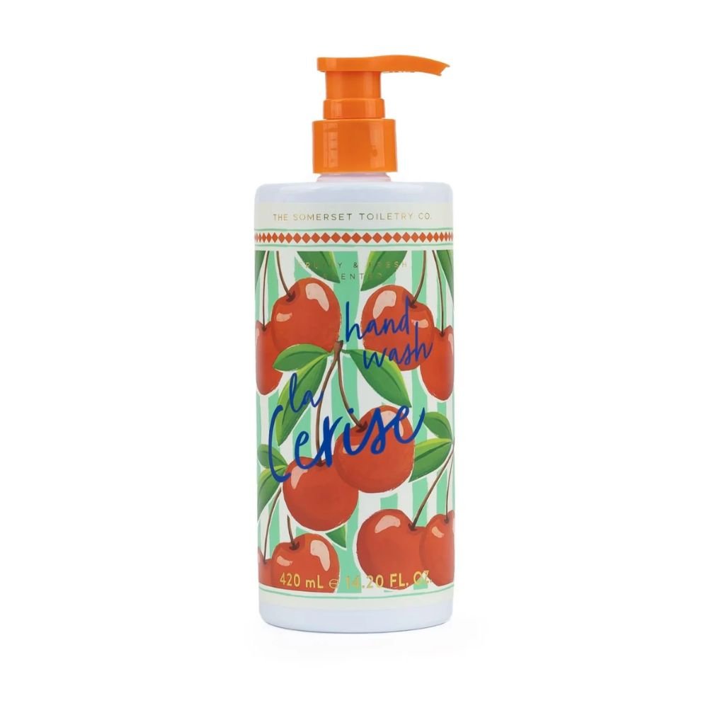 The Somerset Toiletry Co 420ml Fruity Stripes La Cerise Hand Wash - Old Railway Line Garden Centre