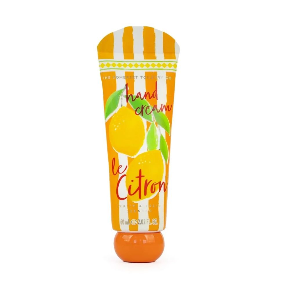The Somerset Toiletry Co 60ml Fruity Stripes Le Citron Hand Cream - Old Railway Line Garden Centre