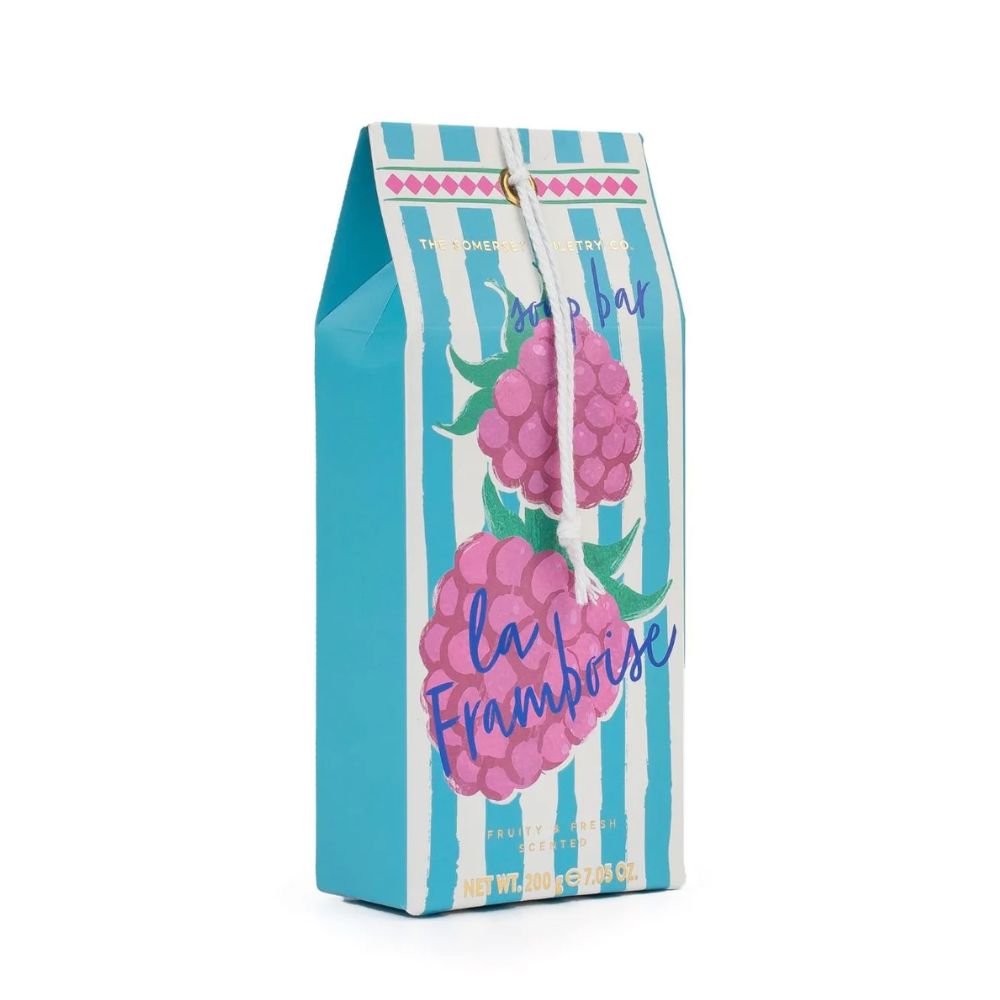 The Somerset Toiletry Co 200g Fruity Stripes La Framboise Soap Bar