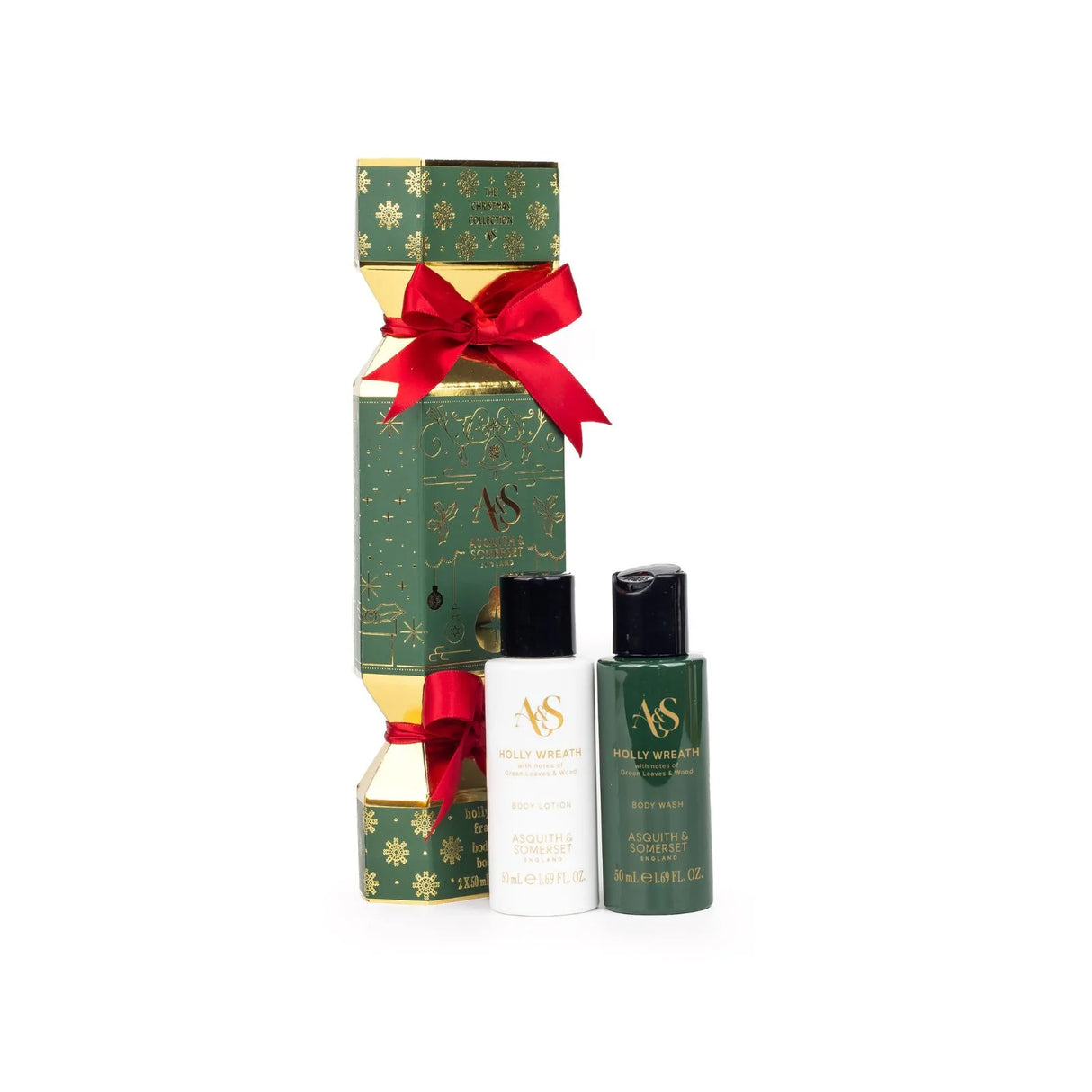 A & S 50ml Holly Wreath Body Care Cracker Gift Set