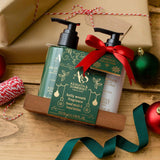 A & S 130ml Holly Wreath Hand Care Caddy Gift Set