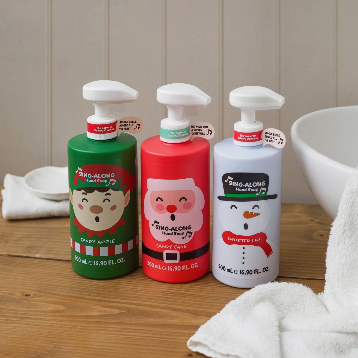 The Somerset Toiletry Co 500ml Candy Apple Elf Singing Hand Wash