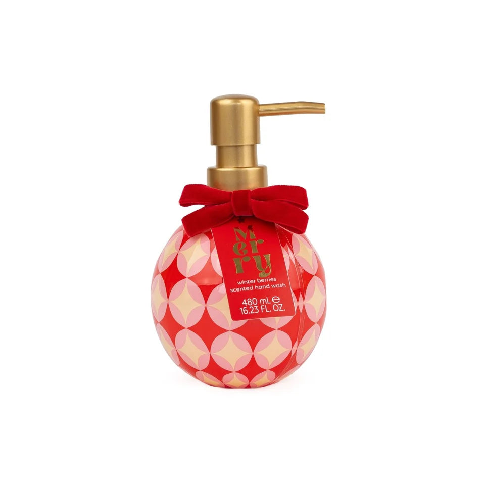 The Somerset Toiletry Co 480ml Winter Berry Geo Bauble Hand Wash