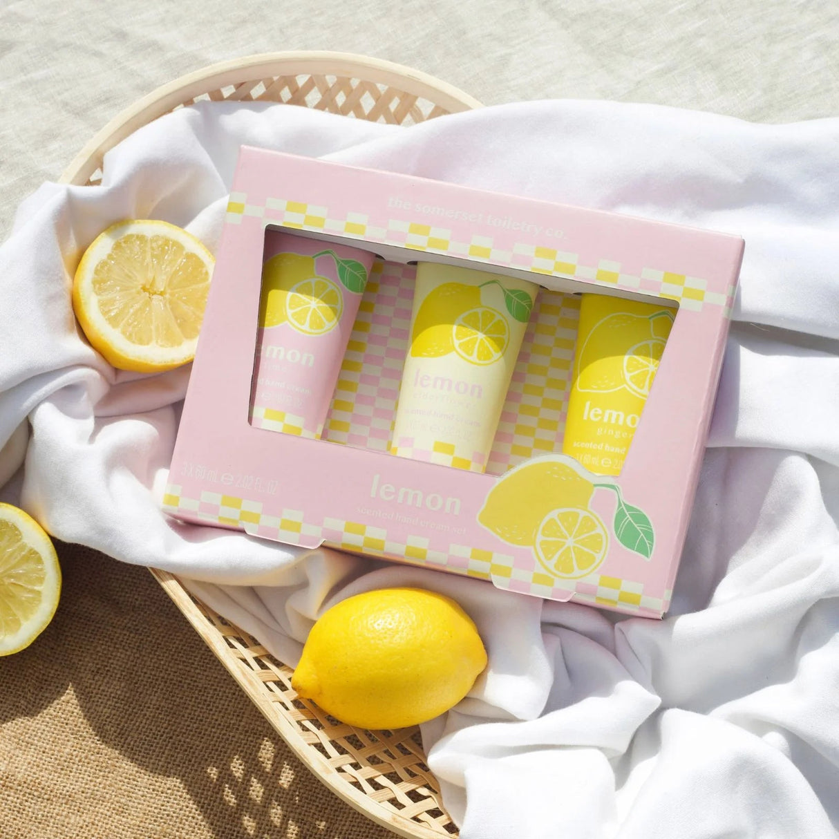The Somerset Toiletry Co Zest Lemon Hand Cream Boxed Set - Old Railway Line Garden Centre