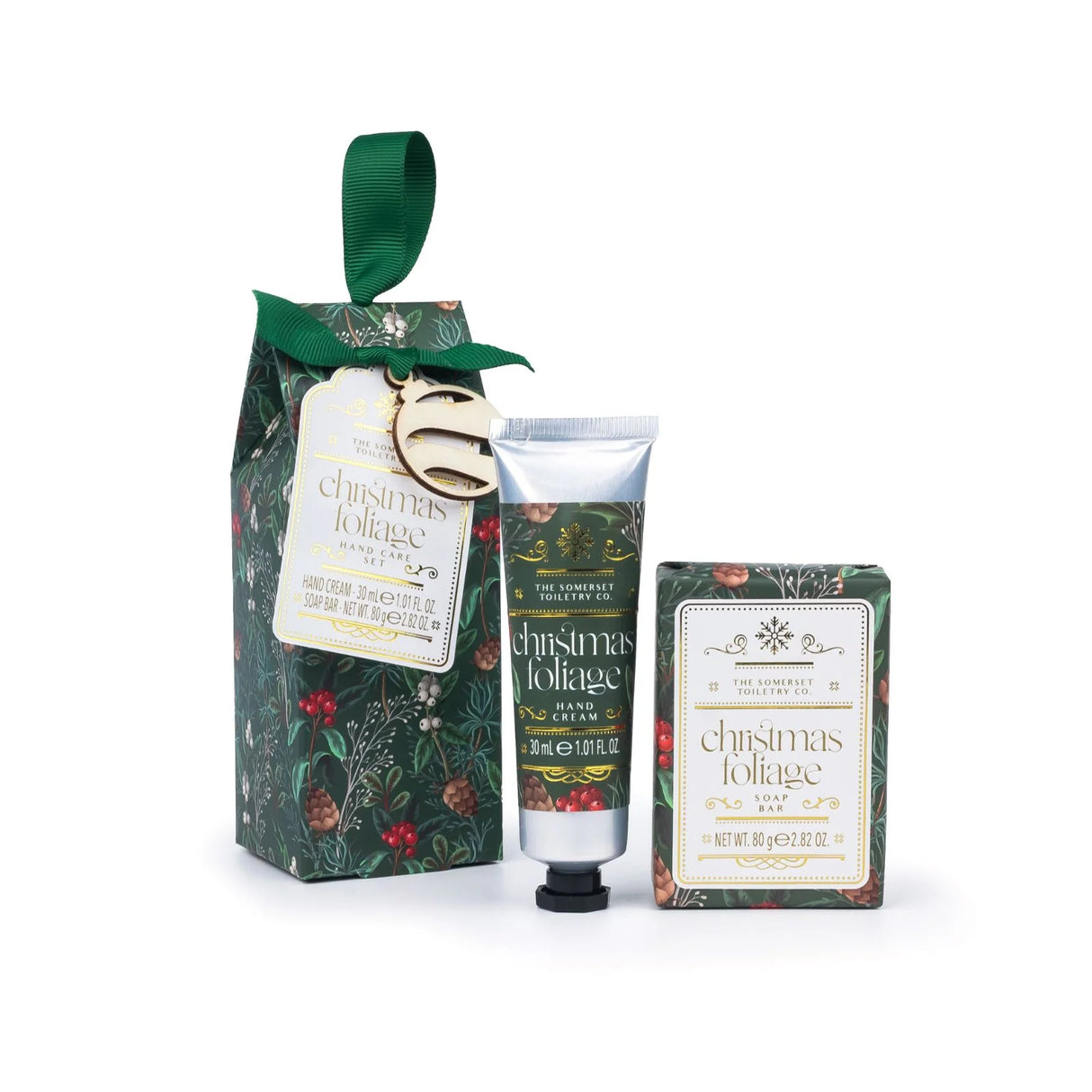 The Somerset Toiletry Christmas Foliage Mini Hand Care Set
