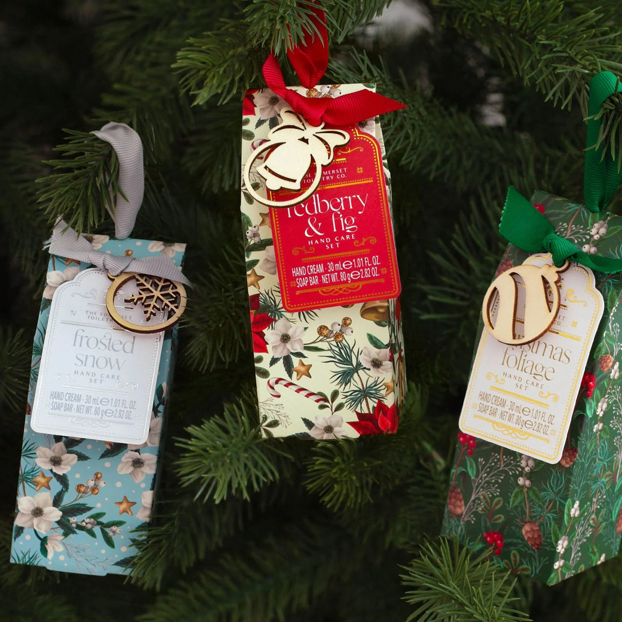 The Somerset Toiletry Frosted Snow Christmas Mini Hand Care Set