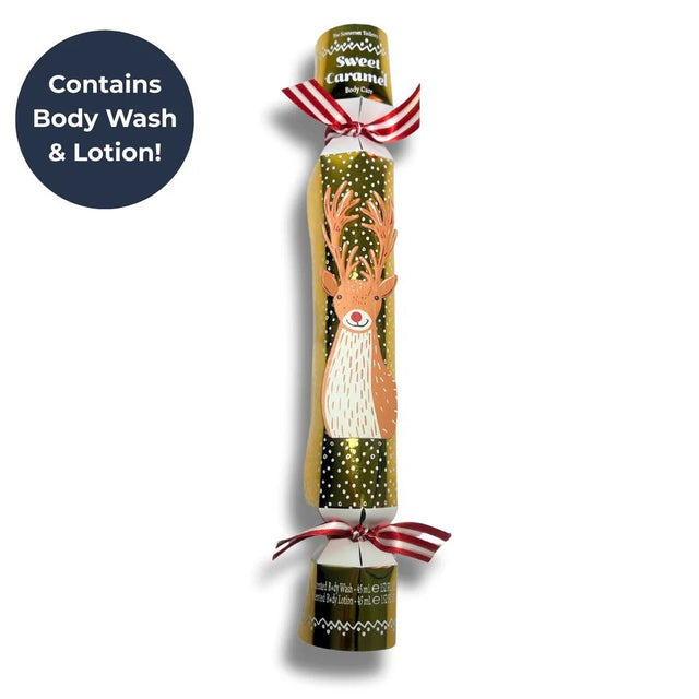 The Somerset Toiletry Reindeer Cracker Caramel Body Wash - Old Railway Line Garden Centre