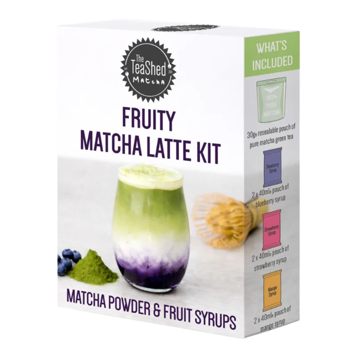 The Tea Shed Fruity Matcha Latte Gift Set