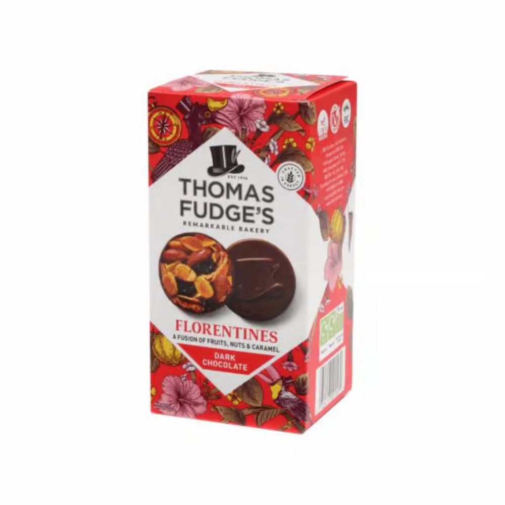 Thomas Fudge's 114g Dark Chocolate Florentines